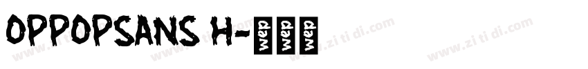 OPPOPSANS H字体转换